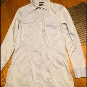 Light blue button up